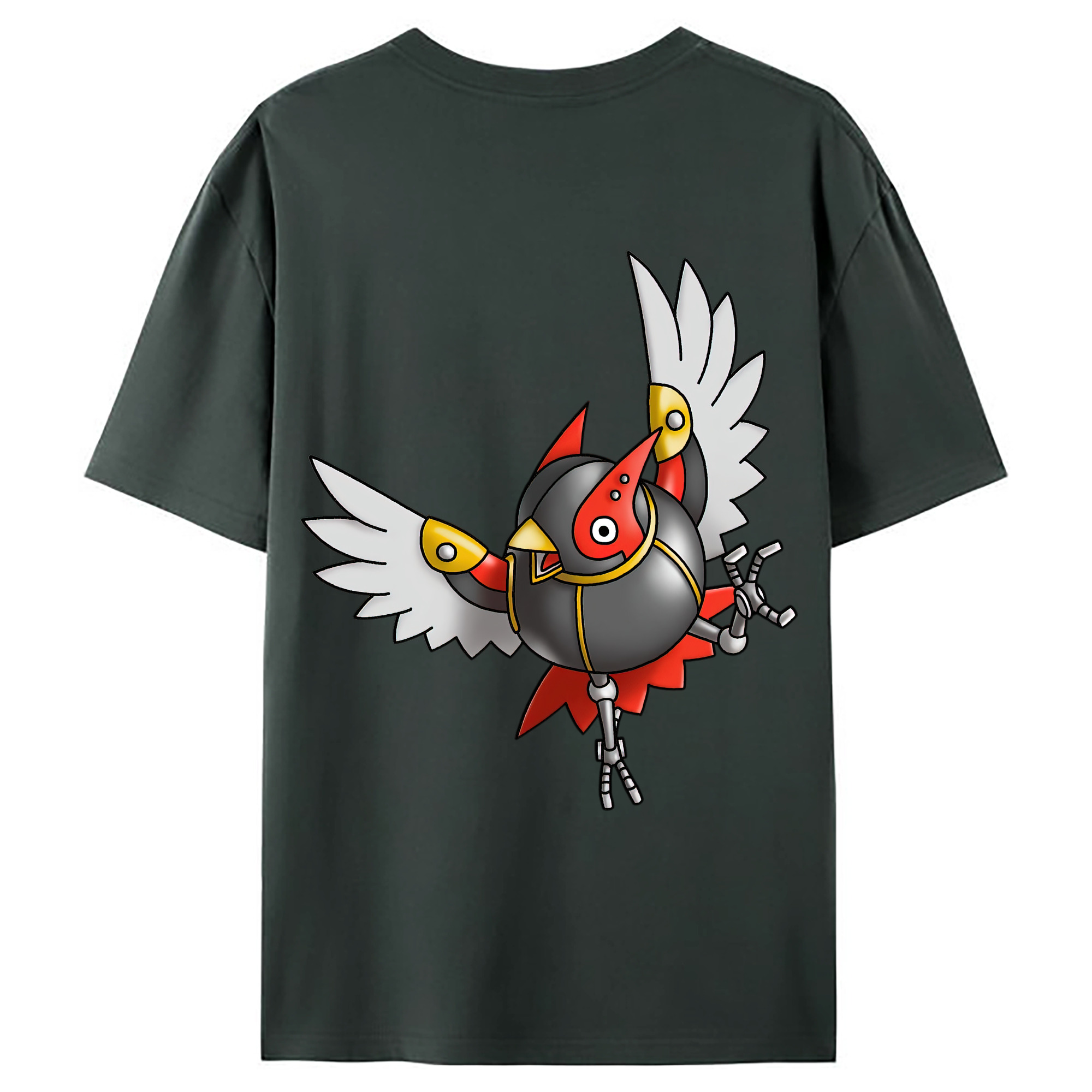 （画像用） ドラゴンクエスト Doragon Kuesuto Dragon Quest 綿100％ メンズ半袖Tシャツ（バックプリント） 通気性